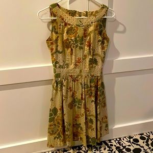 Vintage fall fit and flare dress